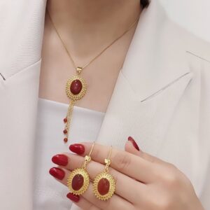 Royal Kundan Style Necklace & Earring Set – S01